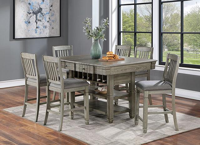 ANAYA Counter Ht. Table, Gray - Inland Furniture (San Bernardino, CA)