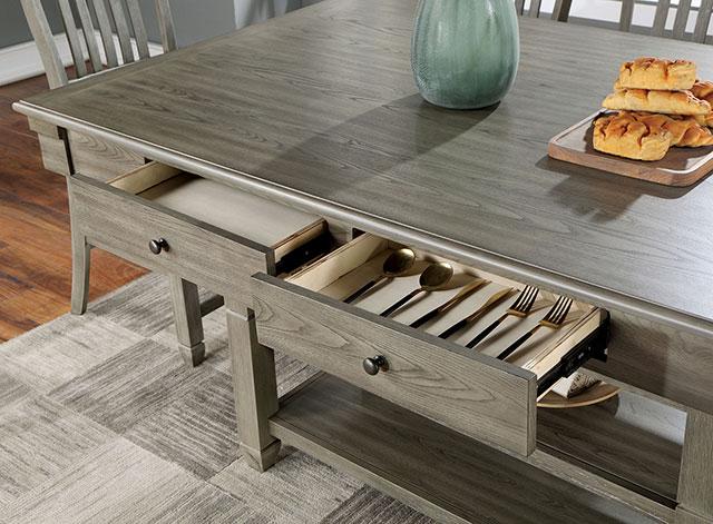 ANAYA Counter Ht. Table, Gray - Inland Furniture (San Bernardino, CA)