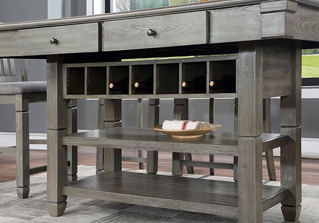 ANAYA Counter Ht. Table, Gray - Inland Furniture (San Bernardino, CA)