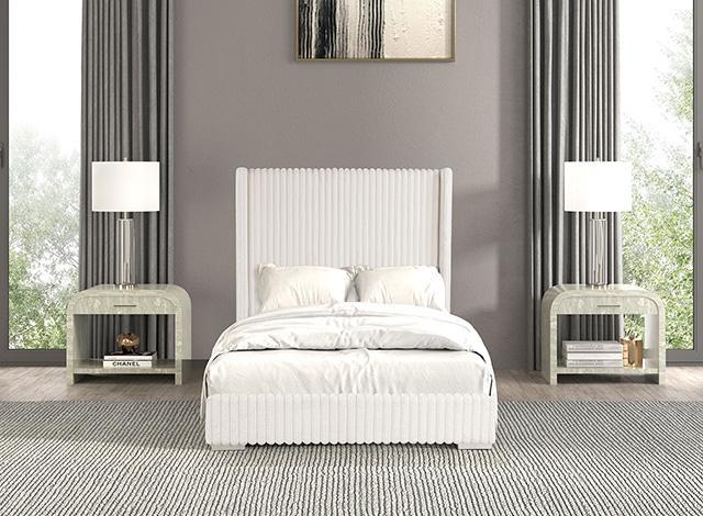 Cadwell Bed Black, Grey, Pink & White - Inland Furniture (San Bernardino, CA)