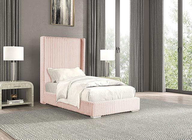 Cadwell Bed Black, Grey, Pink & White - Inland Furniture (San Bernardino, CA)