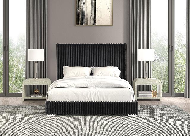 Cadwell Bed Black, Grey, Pink & White - Inland Furniture (San Bernardino, CA)