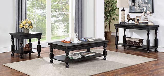 CALANDRA Sofa Table, Antique Black - Inland Furniture (San Bernardino, CA)