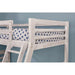 California III Wire-Brushed White Twin/Full Bunk Bed w/ 2 Drawers - Inland Furniture (San Bernardino, CA)