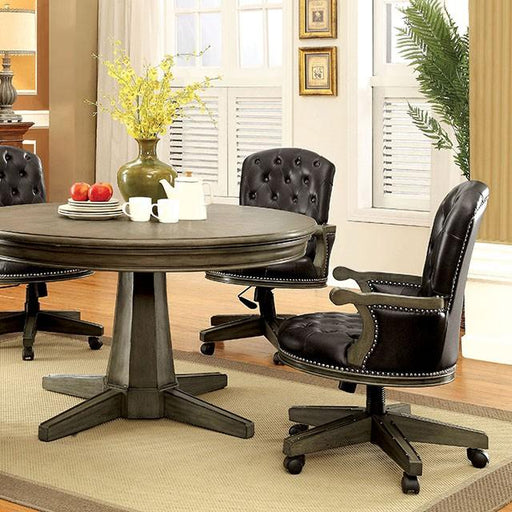 YELENA Gray Game Table - Inland Furniture (San Bernardino, CA)