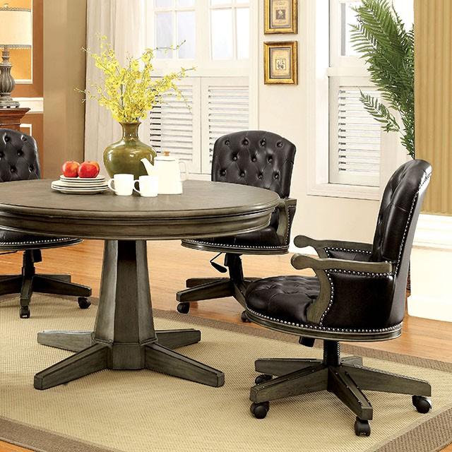 YELENA Gray Game Table - Inland Furniture (San Bernardino, CA)