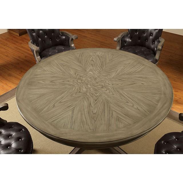 YELENA Gray Game Table - Inland Furniture (San Bernardino, CA)