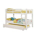 Cameron Dark Walnut, White & Gray Full/Full Bunk Bed - Inland Furniture (San Bernardino, CA)