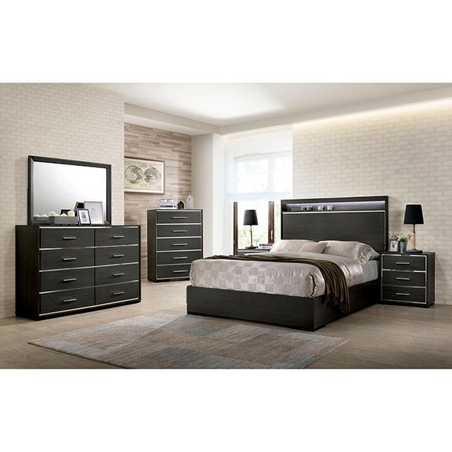 Camryn Warm Gray E.King & Queen Bed - Inland Furniture (San Bernardino, CA)