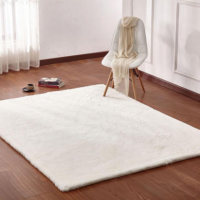 Caparica Off White 5' X 7' Area Rug - Inland Furniture (San Bernardino, CA)