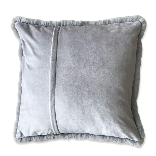 Caparica Silver 20" X 20" Pillow, Silver - Inland Furniture (San Bernardino, CA)