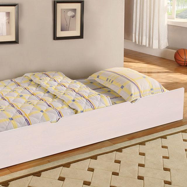 Caren White Twin Bed - Inland Furniture (San Bernardino, CA)
