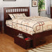 Carus Cherry Twin Bed - Inland Furniture (San Bernardino, CA)