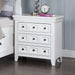 CASTILE Night Stand w/ USB, White - Inland Furniture (San Bernardino, CA)