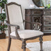 ARCADIA Rustic Natural Tone/ Ivory Arm Chair (2/CTN) - Inland Furniture (San Bernardino, CA)