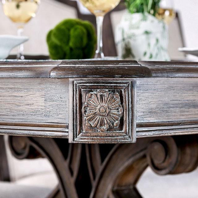 ARCADIA Rustic Natural Tone, Ivory Dining Table - Inland Furniture (San Bernardino, CA)