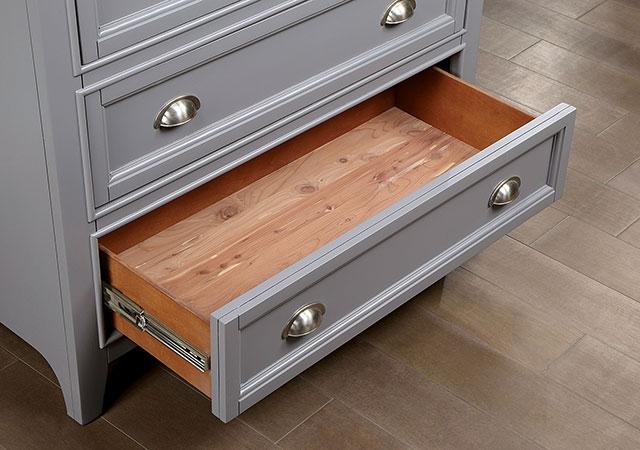 CASTLILE Chest, Gray - Inland Furniture (San Bernardino, CA)