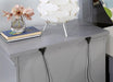 CASTLILE Night Stand w/ USB, Gray - Inland Furniture (San Bernardino, CA)