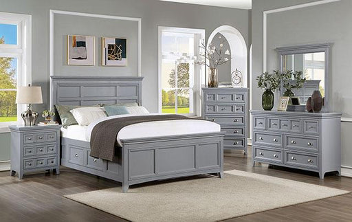 CASTLILE Queen Bed, Gray - Inland Furniture (San Bernardino, CA)