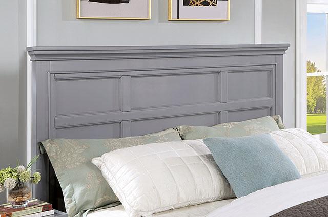 CASTLILE Queen Bed, Gray - Inland Furniture (San Bernardino, CA)