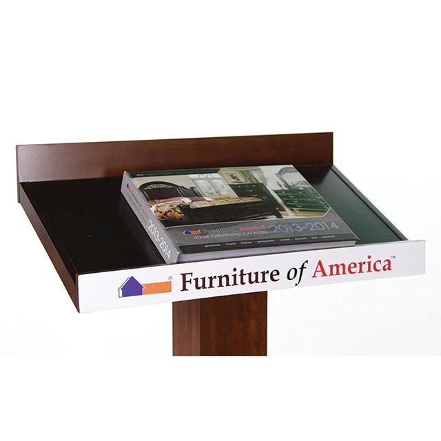 Catalia Dark Oak/Espresso Book Stand - Inland Furniture (San Bernardino, CA)
