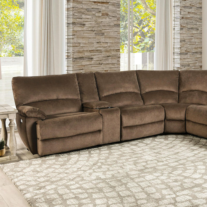 CERELIA Power Sectional, Brown - Inland Furniture (San Bernardino, CA)