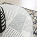 CHANCERY Ottoman, Gray/Navy - Inland Furniture (San Bernardino, CA)