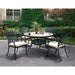 Charissa Round Patio Table - Inland Furniture (San Bernardino, CA)