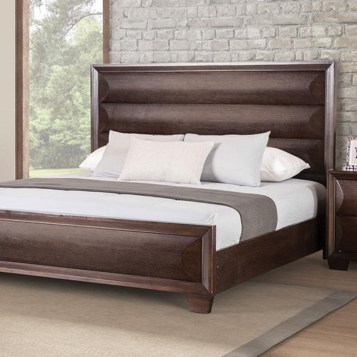 Chemnitz Bed Espresso & White - Inland Furniture (San Bernardino, CA)