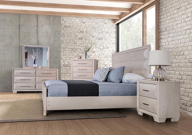 Chemnitz Bed Espresso & White - Inland Furniture (San Bernardino, CA)