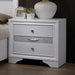 Chrissy White Night Stand - Inland Furniture (San Bernardino, CA)