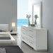 Christie Glossy White Dresser - Inland Furniture (San Bernardino, CA)