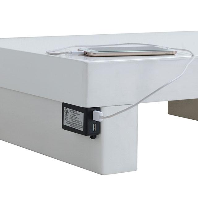 Christie Glossy White Dresser - Inland Furniture (San Bernardino, CA)