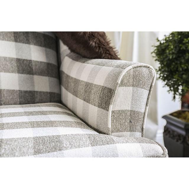 Christine Light Gray Chair - Inland Furniture (San Bernardino, CA)