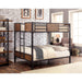 CLAPTON Black Full/Full Bunk Bed - Inland Furniture (San Bernardino, CA)