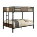 CLAPTON Black Full/Full Bunk Bed - Inland Furniture (San Bernardino, CA)