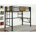 CLAPTON Black Twin Bed w/ Workstation - Inland Furniture (San Bernardino, CA)
