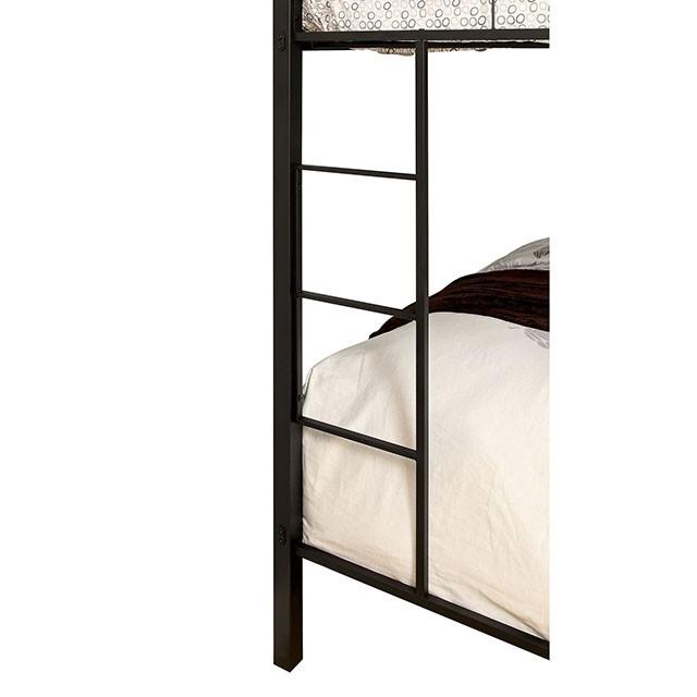 CLAREN Black Twin/Queen Bunk Bed - Inland Furniture (San Bernardino, CA)