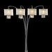 Claris Ivory/Chrome Arch Lamp, Hanging Crystal - Inland Furniture (San Bernardino, CA)
