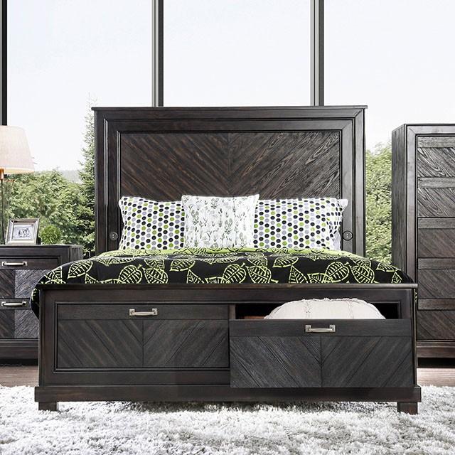 Argyros Espresso Cal.King, E.King, & Queen Bed - Inland Furniture (San Bernardino, CA)