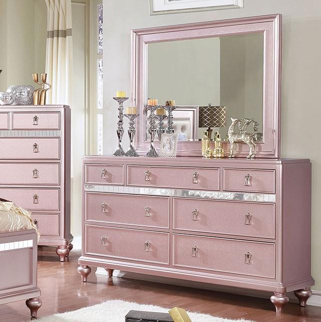 Ariston Rose Gold Dresser - Inland Furniture (San Bernardino, CA)