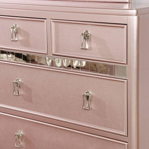 Ariston Rose Gold Dresser - Inland Furniture (San Bernardino, CA)
