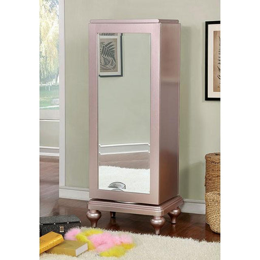 Ariston Rose Gold Swivel Chest - Inland Furniture (San Bernardino, CA)