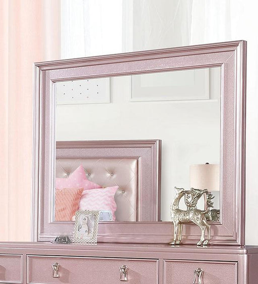 Ariston Rose Pink Mirror - Inland Furniture (San Bernardino, CA)