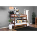 Arlette Twin/Twin Bunk Bed Brown, Black, Gray, & White - Inland Furniture (San Bernardino, CA)