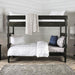 Arlette Twin/Twin Bunk Bed Brown, Black, Gray, & White - Inland Furniture (San Bernardino, CA)