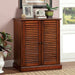 Della Oak Shoe Cabinet - Inland Furniture (San Bernardino, CA)