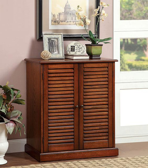 Della Oak Shoe Cabinet - Inland Furniture (San Bernardino, CA)