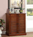 Della Oak Shoe Cabinet - Inland Furniture (San Bernardino, CA)