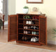 Della Oak Shoe Cabinet - Inland Furniture (San Bernardino, CA)